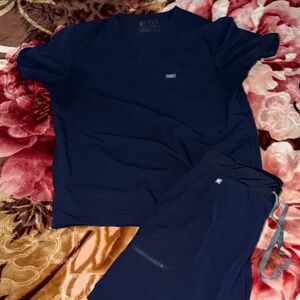 Figs Navy Blue Scrub Ensemble